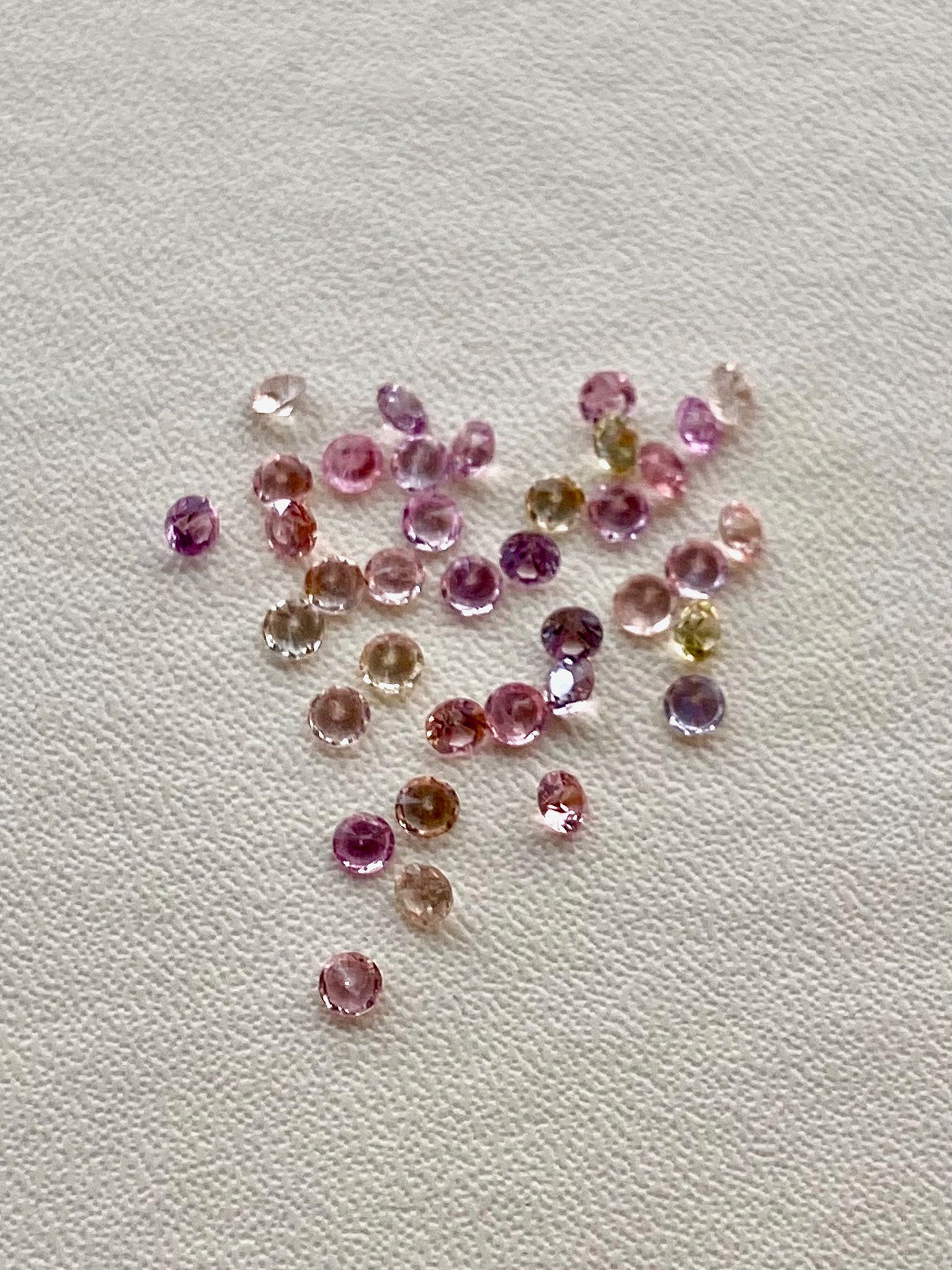Montana Sapphires in pink, purple, and green