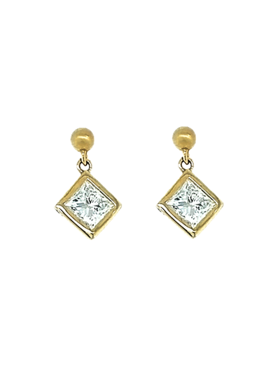 Lighthouse Diamond Earrings, 1.02 ctw