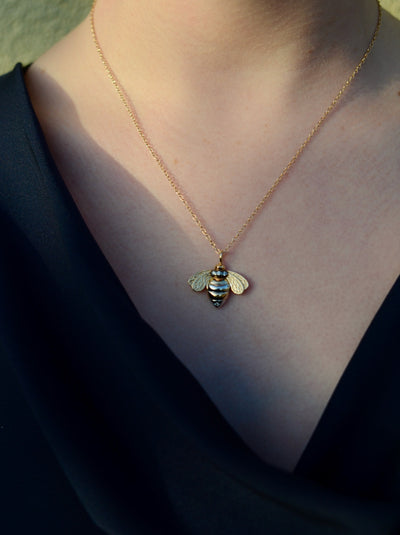 Bee Diamond Necklace