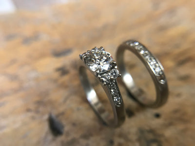 Custom Engagement and Wedding Rings