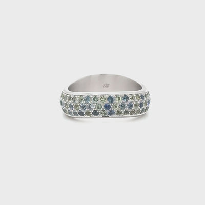 Harbor Ring (Blue/Green Sapphires)