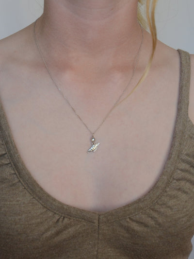 Diamond Sea Turtle Charm Necklace